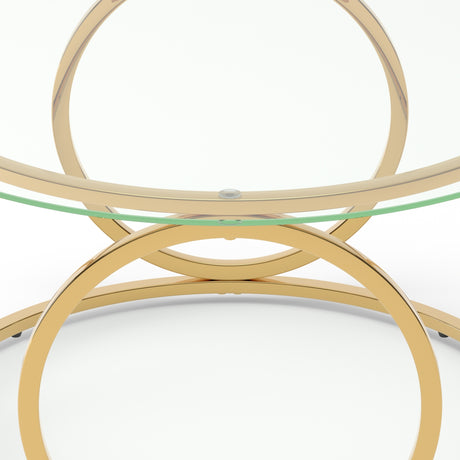Modern Glass Round Coffee Table - OROA - view 6