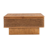 Vintage Square Rattan Coffee Table | OROA