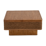 Vintage Square Rattan Coffee Table | OROA