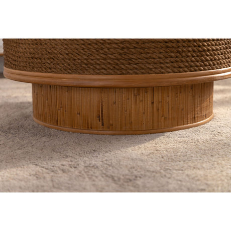 Rattan Round Retro Coffee Table | OROA