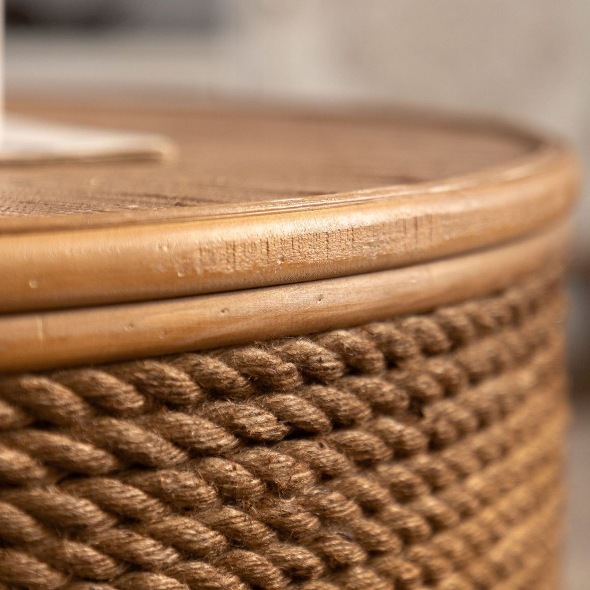 Rattan Round Retro Coffee Table | OROA