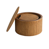 Modern European furniture - Inlaid Rattan Nesting Coffee Table Set - www.oroa.com