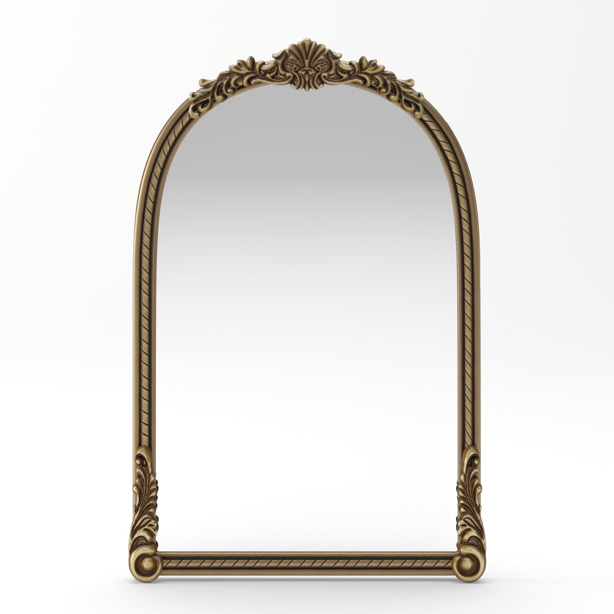 Vintage Gold Arch Relief Wall Mirror | OROA