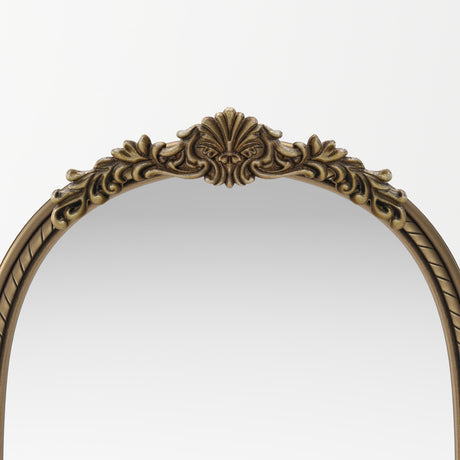 Vintage Gold Arch Relief Wall Mirror | OROA