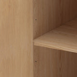 Modern European furniture - Natural Rattan Accented Wardrobe Cabinet - www.oroa.com