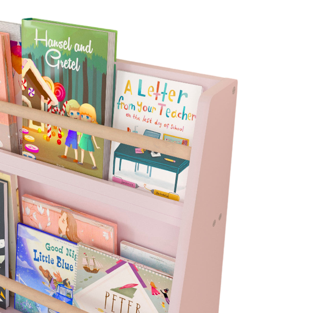 3-Tier Pink Kids Bookshelf Storage Rack | OROA Kids