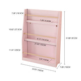 3-Tier Pink Kids Bookshelf Storage Rack | OROA Kids