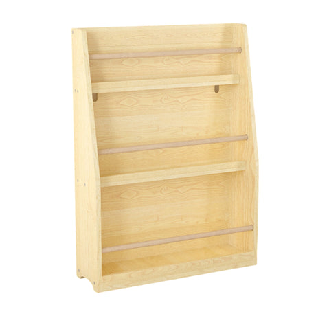 3-Tier Natural Finish Kids Bookshelf Storage Rack | OROA Kids