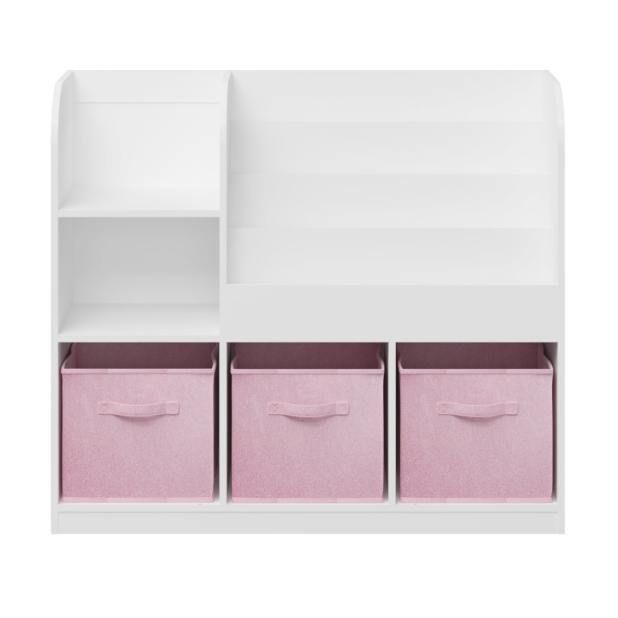 Kids Bookcase with Fabric Drawers | OROA Kids