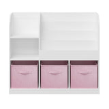 Kids Bookcase with Fabric Drawers | OROA Kids