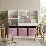Kids Bookcase with Fabric Drawers | OROA Kids