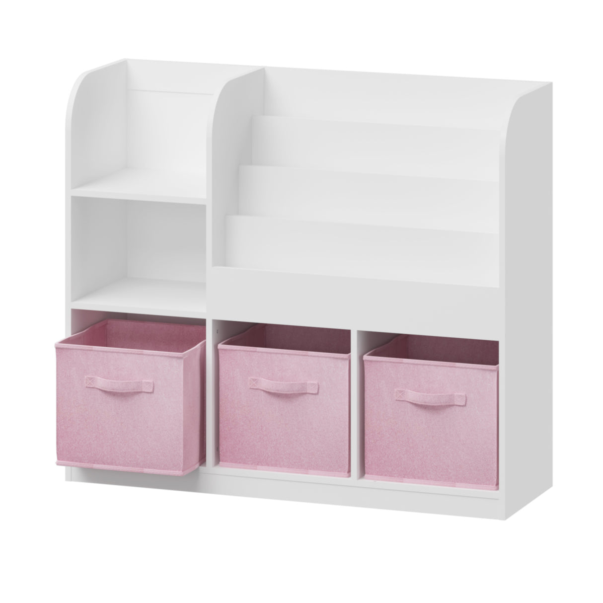 Kids Bookcase with Fabric Drawers | OROA Kids