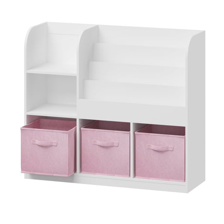 Kids Bookcase with Fabric Drawers | OROA Kids