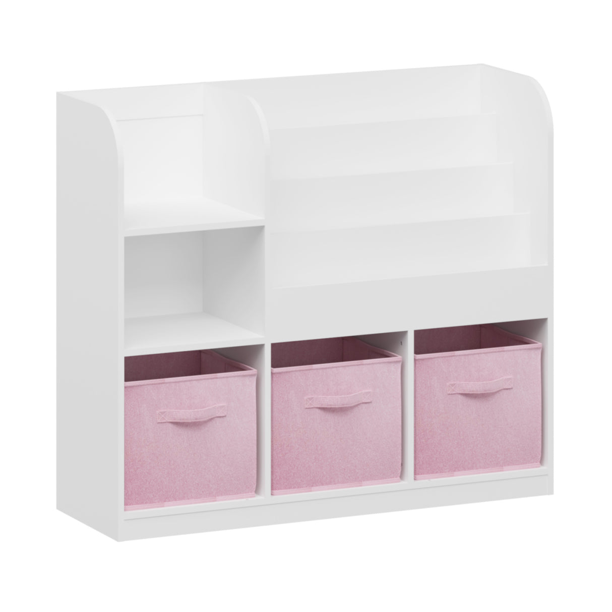 Kids Bookcase with Fabric Drawers | OROA Kids
