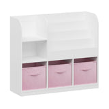Kids Bookcase with Fabric Drawers | OROA Kids
