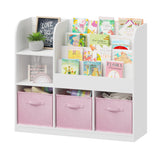 Kids Bookcase with Fabric Drawers | OROA Kids