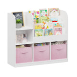 Kids Bookcase with Fabric Drawers | OROA Kids