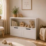 White Wooden Book an Toy Organizer | OROA Kids