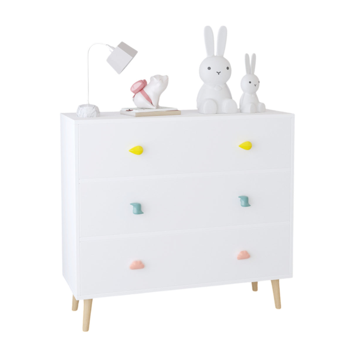 Solid Wood Kids 3 Drawer Dresser | OROA Kids