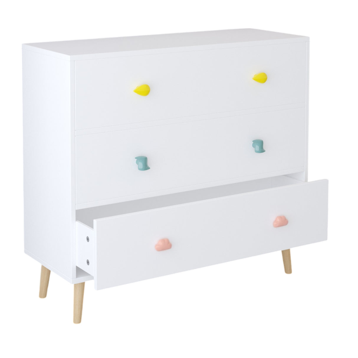 Solid Wood Kids 3 Drawer Dresser | OROA Kids