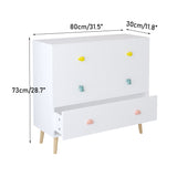 Solid Wood Kids 3 Drawer Dresser | OROA Kids