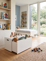 Modern Wooden Toy Chest with Wheels | OROA Kids