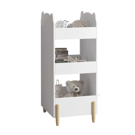 Bear-Shaped Kids Bookshelf with Chalkboard Side | OROA Kids