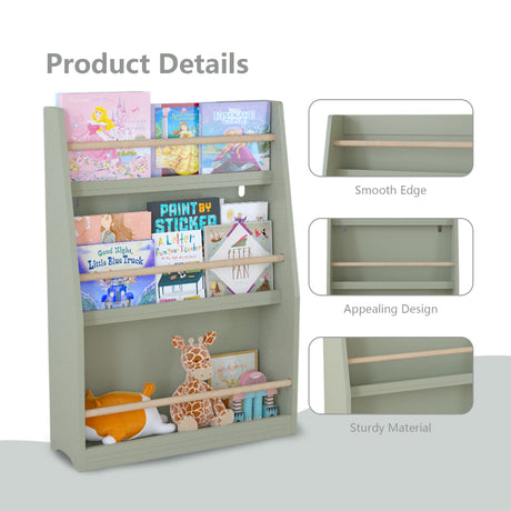 3-Tier Sage Book Shelf | OROA Kids
