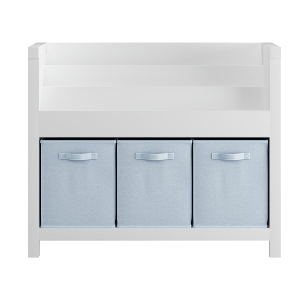 White Wooden Toddler Bookcase for Playroom | OROA Kids