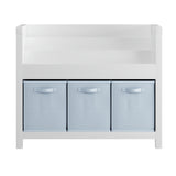 White Wooden Toddler Bookcase for Playroom | OROA Kids