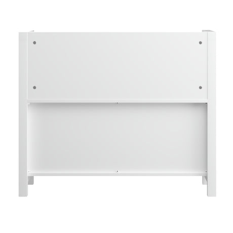 White Wooden Toddler Bookcase for Playroom | OROA Kids