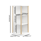 3-Tier Wood Rotating Kids Bookshelf with Chalkboard | OROA Kids