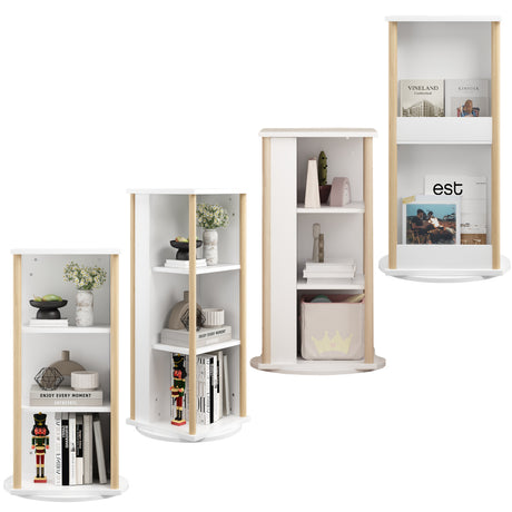 3-Tier Wood Rotating Kids Bookshelf with Chalkboard | OROA Kids