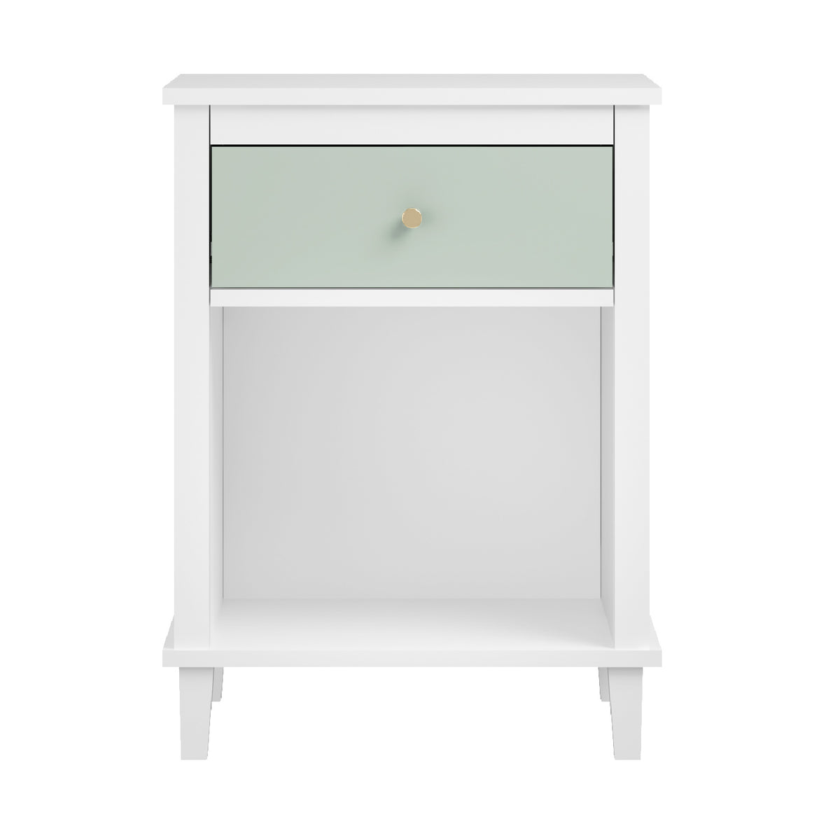Wooden Nightstand with Drawer and Shelf - OROA Kids - view 1