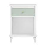 Wooden Nightstand with Drawer and Shelf - OROA Kids - view 1