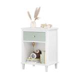 Wooden Nightstand with Drawer and Shelf - OROA Kids - view 5