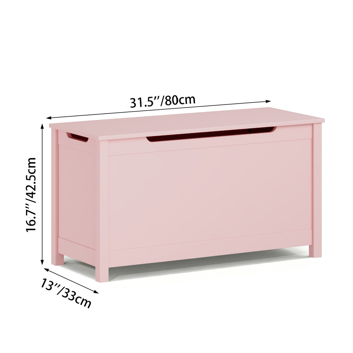 Pink Wooden Toy Box | OROA Kids