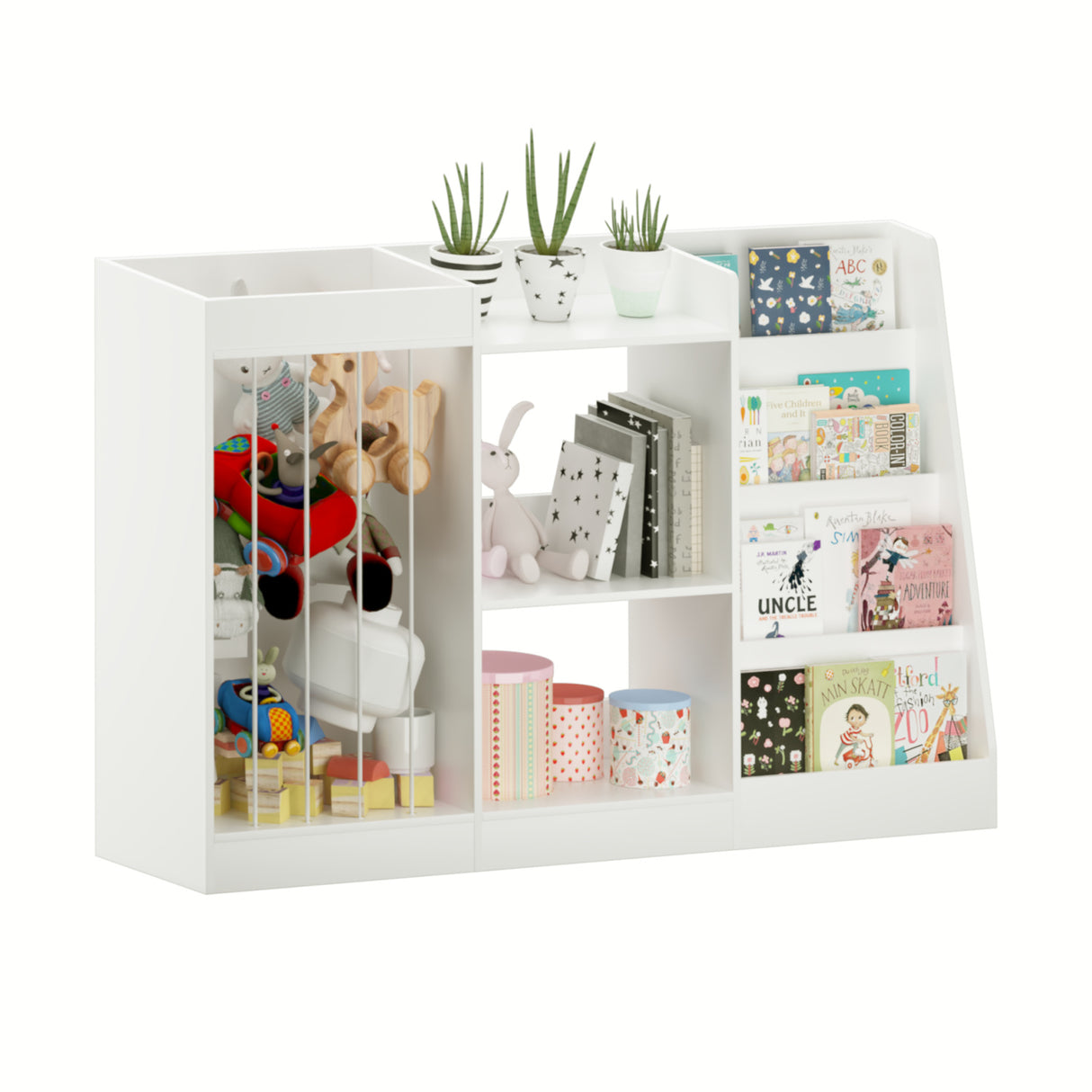 3-in-1 Kids Bookshelf and Toy Storage | OROA Kids