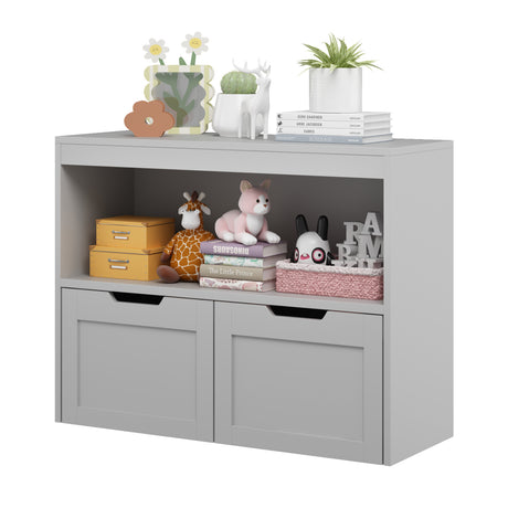 Gray Book and Toy Storage Cabinet Organizer | OROA Kids
