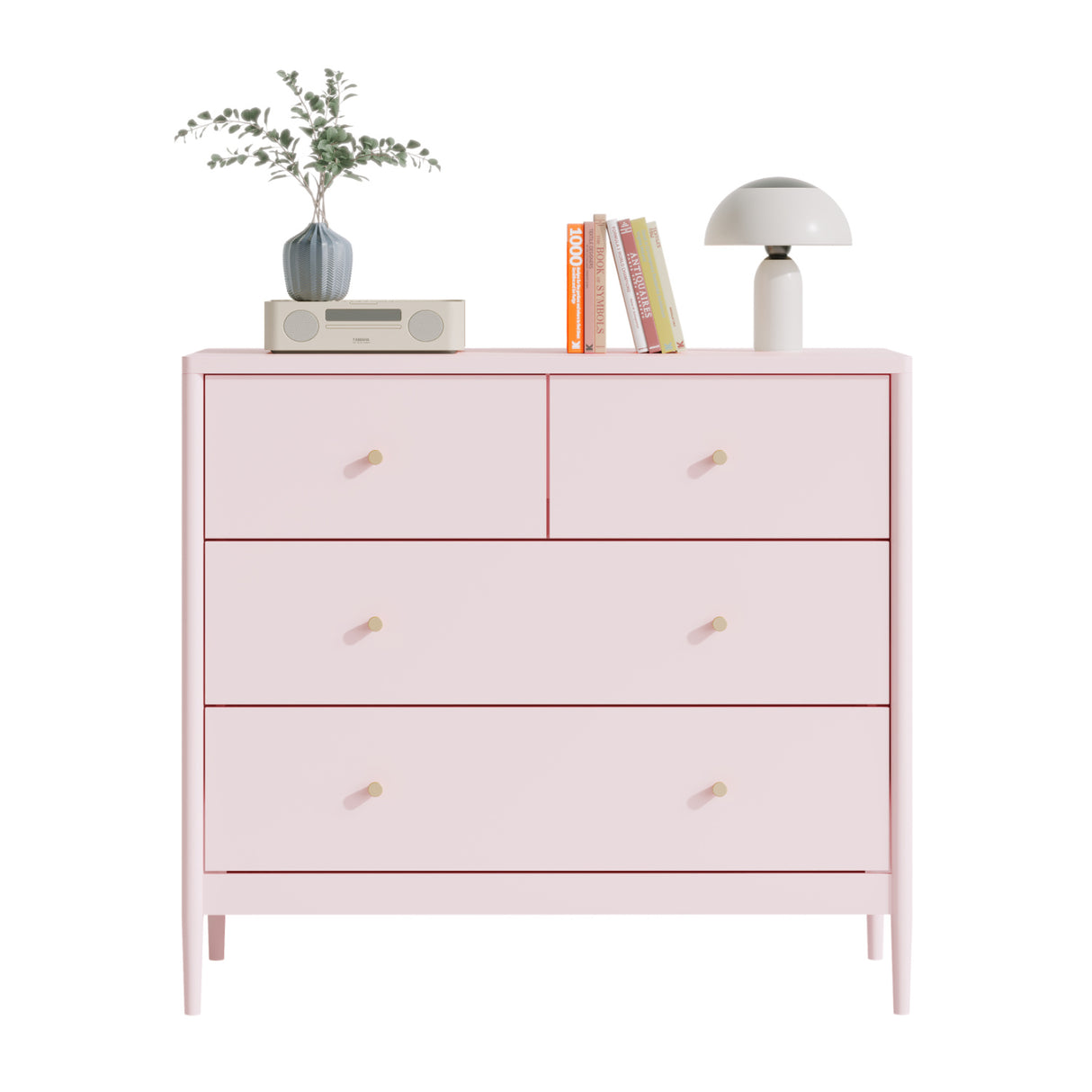 Pink 4-Drawer Kids Dresser | OROA Kids