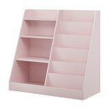 Pink 4-Tier Kids Bookshelf Toy Storage Organizer | OROA Kids