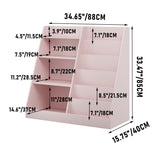 Pink 4-Tier Kids Bookshelf Toy Storage Organizer | OROA Kids