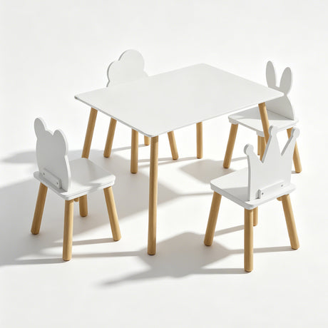 5 Pieces Toddler Table and Chair Set | OROA Kids