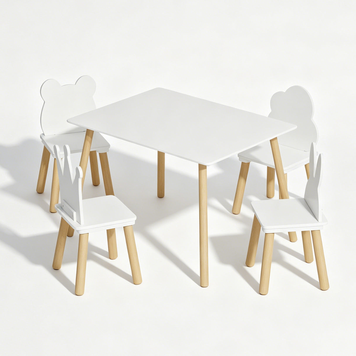 5 Pieces Toddler Table and Chair Set | OROA Kids