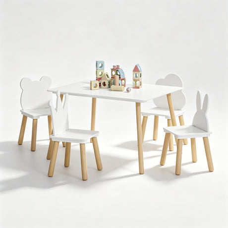 5 Pieces Toddler Table and Chair Set | OROA Kids