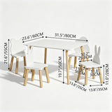 5 Pieces Toddler Table and Chair Set | OROA Kids