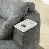 Gray Chenille Sponge Single Sofa | OROA