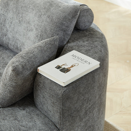 Gray Chenille Sponge Single Sofa | OROA