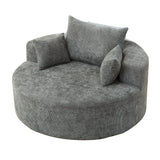 Gray Chenille Sponge Single Sofa | OROA