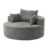 Gray Chenille Sponge Single Sofa | OROA
